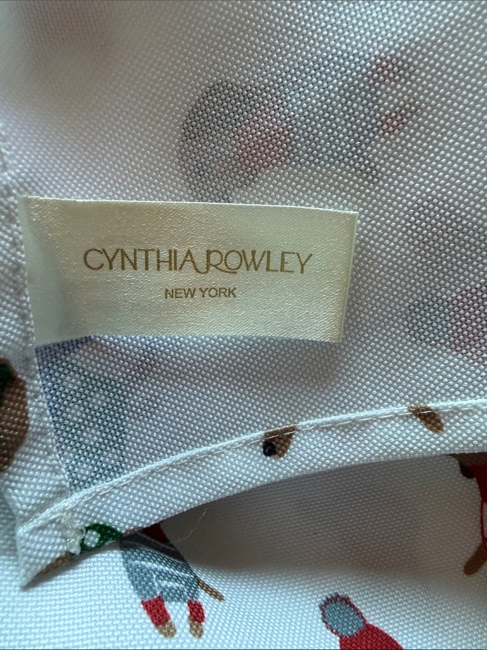 Cynthia Rowley Christmas Dachshund Tablecloth 51x70 - Picture 3 of 4